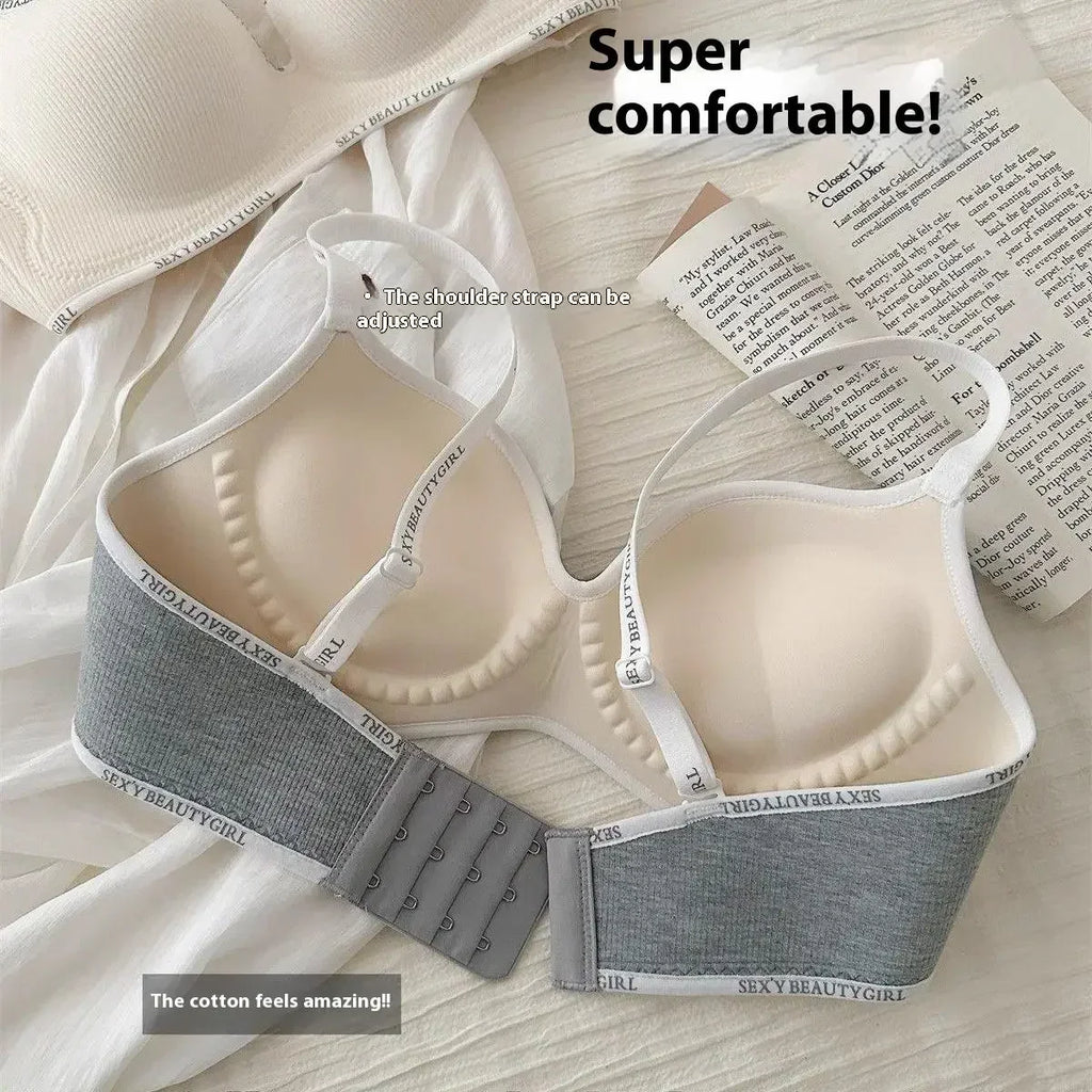 Push Up Padded Bra for Small Breasts - 10cm Thick Lingerie with Adjustable Straps Wireless Comfort & Lift Support
