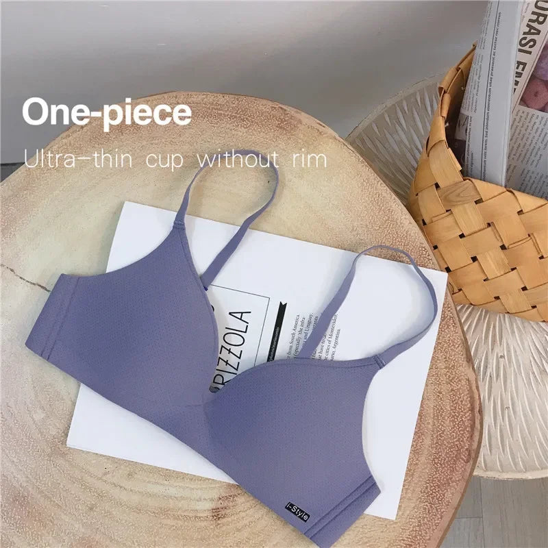 Girl Small Breasts Bra for Women Small Size Comfort Wireless Gather Sexy Push Up Simple Lingerie Seamless Brassiere Bralettle