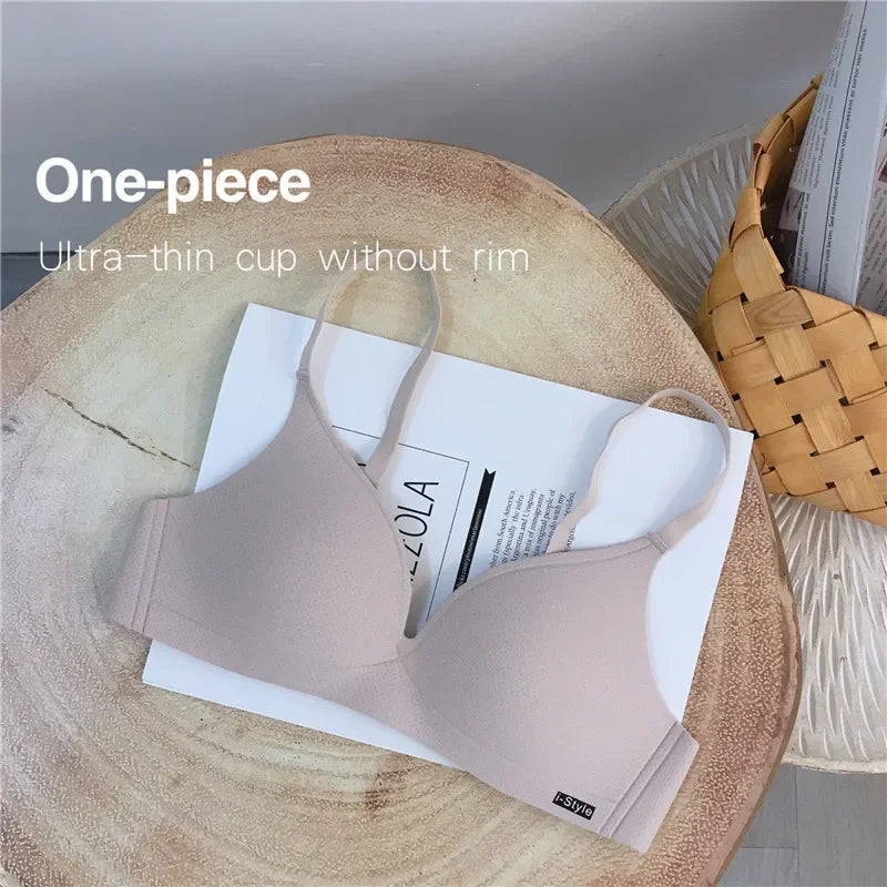 Girl Small Breasts Bra for Women Small Size Comfort Wireless Gather Sexy Push Up Simple Lingerie Seamless Brassiere Bralettle