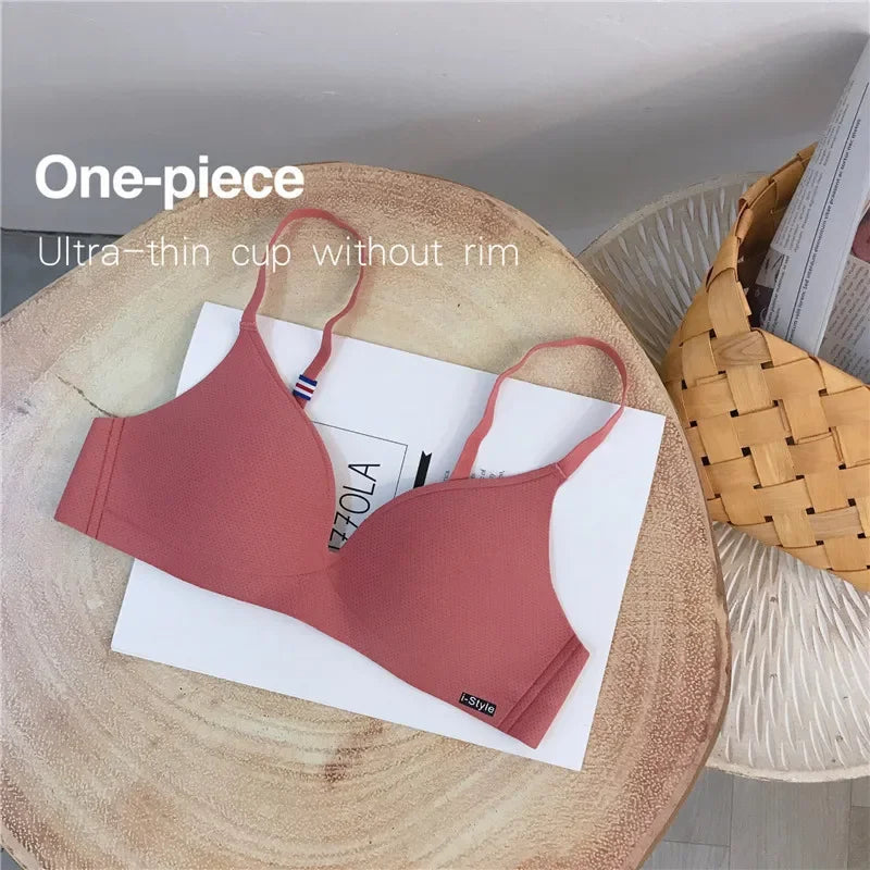 Girl Small Breasts Bra for Women Small Size Comfort Wireless Gather Sexy Push Up Simple Lingerie Seamless Brassiere Bralettle