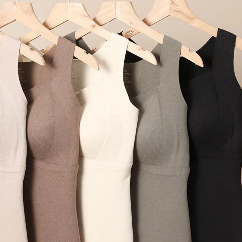 Women's Thermal Underwear Vest Winter Warm Top Intimate Inner Wear No Need to Wear Undershirt for Comfortable All-Day Wear