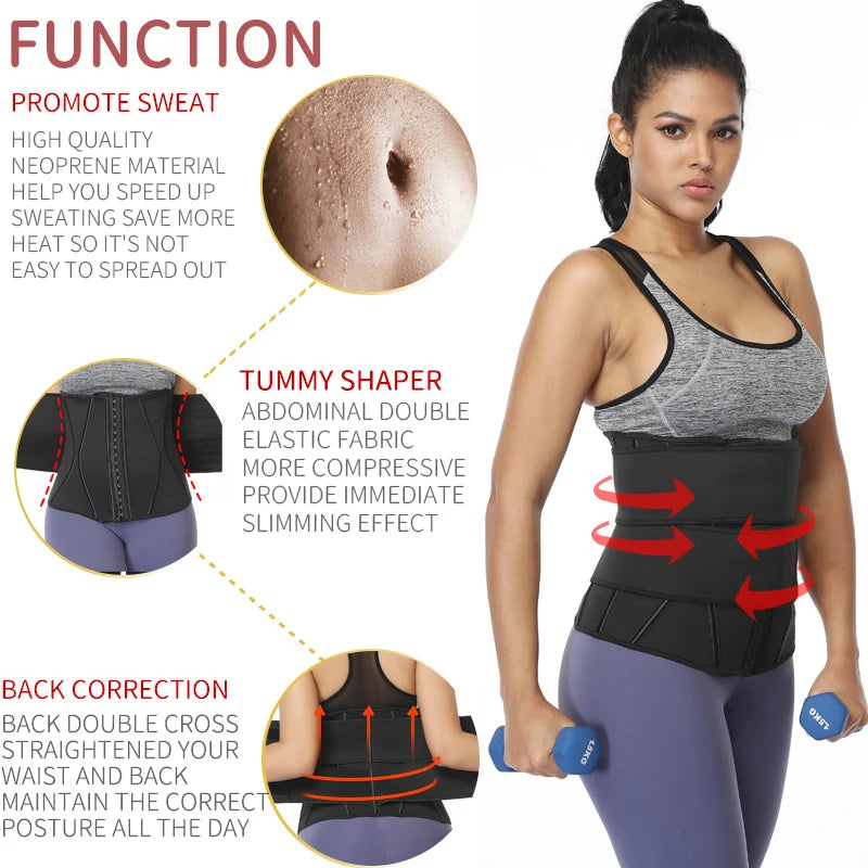 Waist Trainer Tummy Slimming Sheath Reducing Girdles Weight Loss Shapewear Belly Shapers Modeling Belt Woman Body Shaper Corset