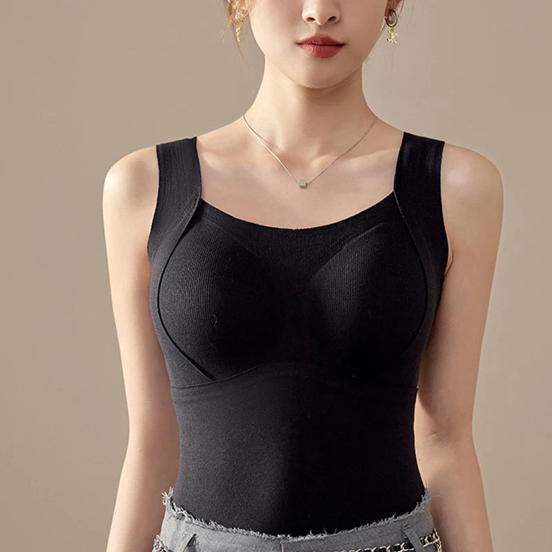 Women's Thermal Underwear Vest Winter Warm Top Intimate Inner Wear No Need to Wear Undershirt for Comfortable All-Day Wear
