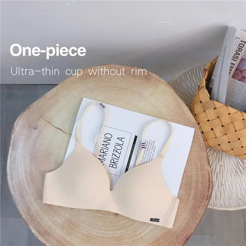 Girl Small Breasts Bra for Women Small Size Comfort Wireless Gather Sexy Push Up Simple Lingerie Seamless Brassiere Bralettle