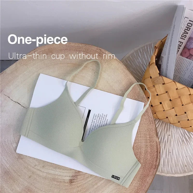 Girl Small Breasts Bra for Women Small Size Comfort Wireless Gather Sexy Push Up Simple Lingerie Seamless Brassiere Bralettle