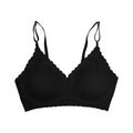 Hot Sale 6 Colors New Ice Silk Underwear Comfy Bra WireFree Padded Wavy Edge Invisible Yoga Wear Ladies Bra Seamless Sexy Bra