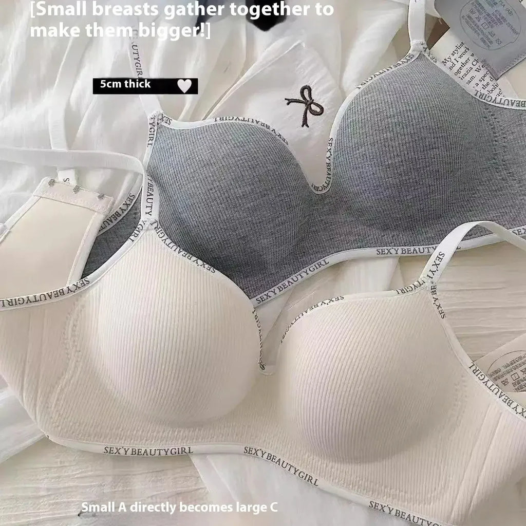 Push Up Padded Bra for Small Breasts - 10cm Thick Lingerie with Adjustable Straps Wireless Comfort & Lift Support