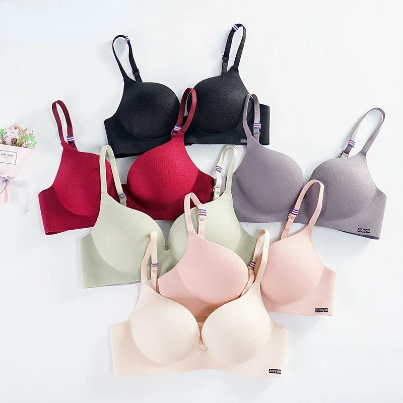 Girl Small Breasts Bra for Women Small Size Comfort Wireless Gather Sexy Push Up Simple Lingerie Seamless Brassiere Bralettle
