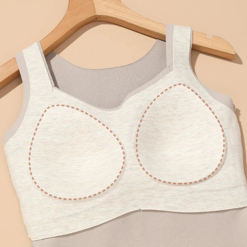 Women's Thermal Underwear Vest Winter Warm Top Intimate Inner Wear No Need to Wear Undershirt for Comfortable All-Day Wear